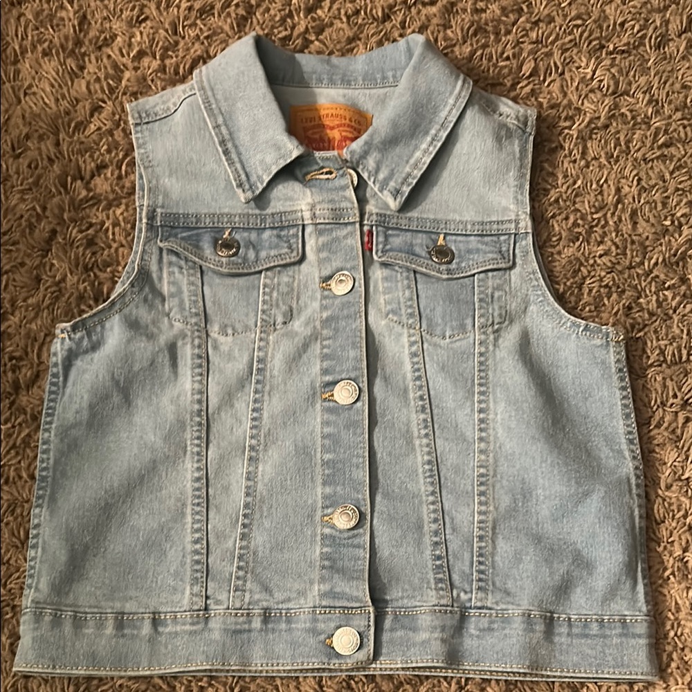 Levi's Light Blue Denim Vest for Kids